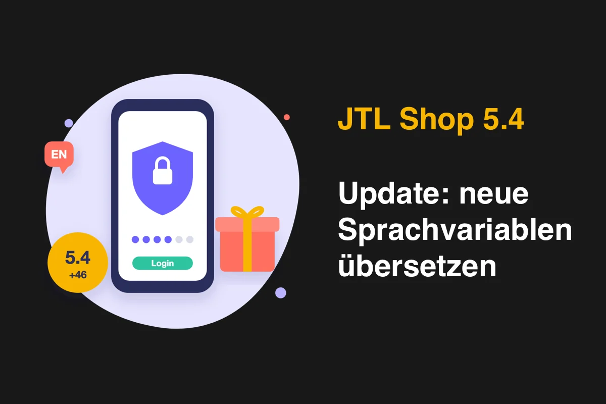 JTL-Shop 5.4 Update: neue Sprachvariablen & E-Mail-Texte übersetzen