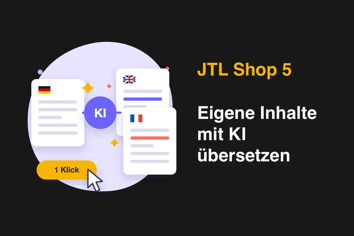 JTL-Shop mit KI übersetzen: eigene Seiten & Inhalte per Klick