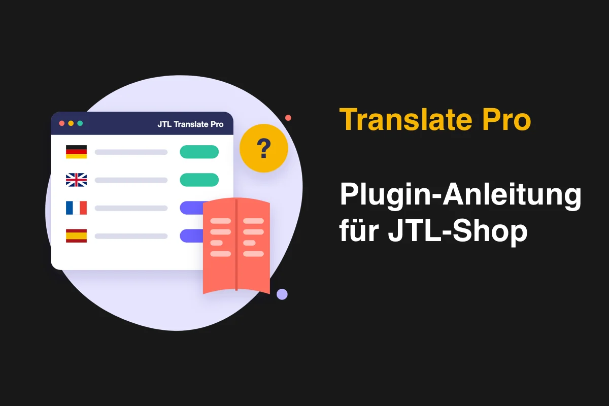 JTL Translate Pro Plugin Bedienungsanleitung